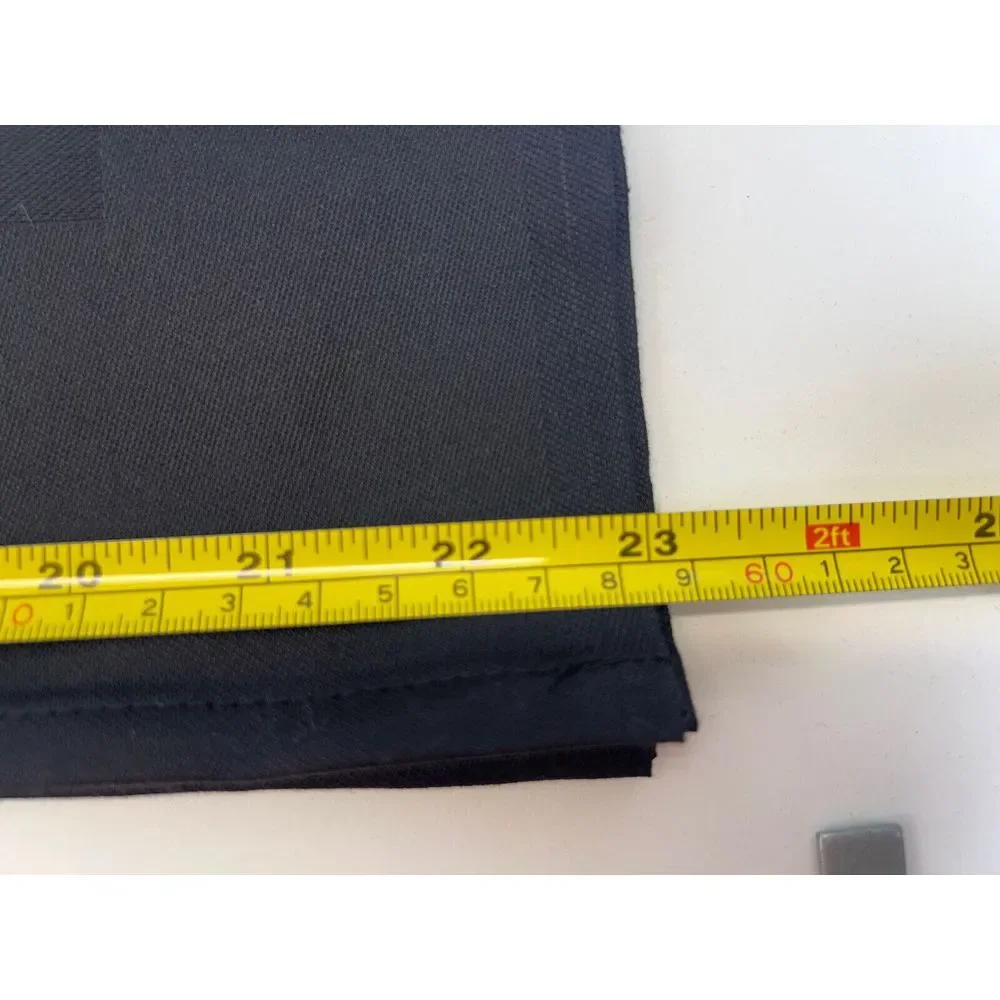 Set‎ of 8 CASAROVEA Hotel Table Napkins 100% Cotton Black Size 23